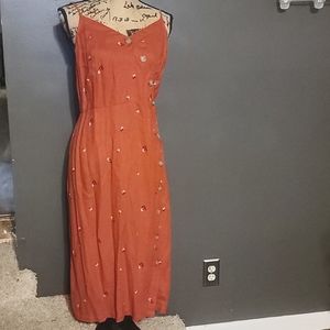 Universal Threads, Size XL, Rust, Printed Midi Dress/Jumper